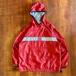Vintage Adidas ‘90s Blokecore Red Blue Anorak Windbreaker Track Jacket M